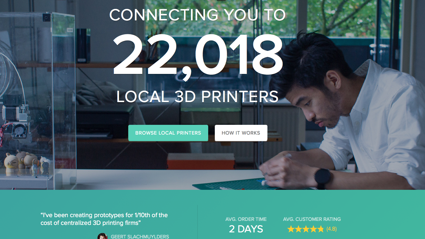 3d Hubs product printing