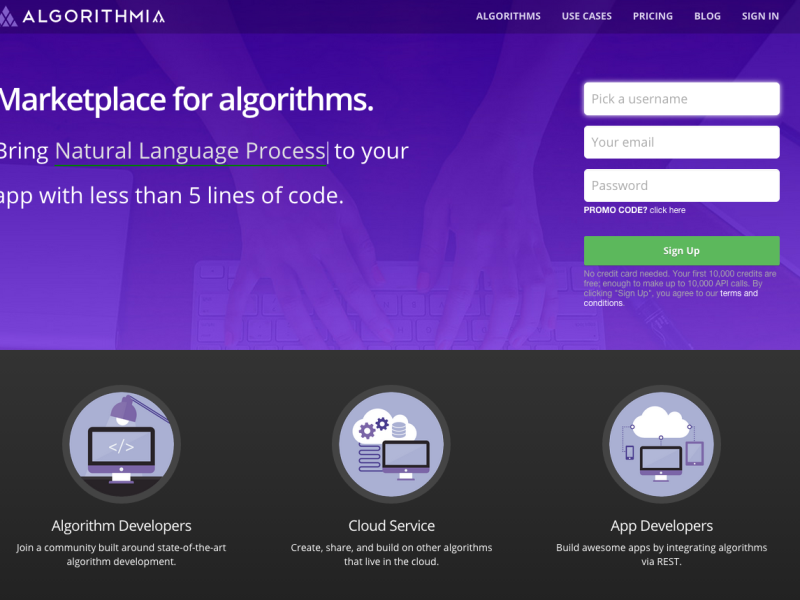 Build and share own algorithms