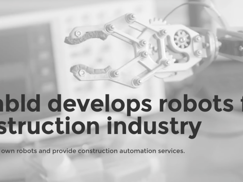 Asmbld, robotica in de bouw