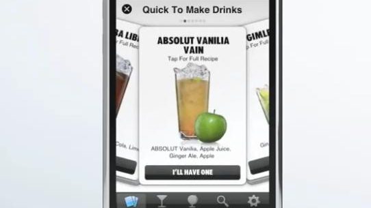 Drinkspiration, mobiel als 'drank adviseur'
