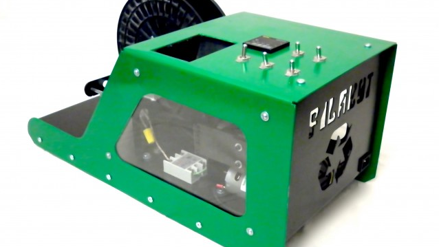 Filabot, plastic afval als vulling 3d printer