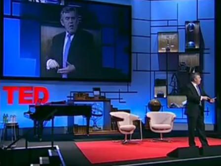Gordon Brown spreekt op TED