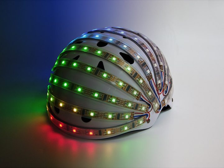 Veiliger fietsen met verlichte helm