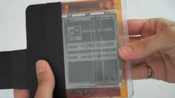 Toekomstige mobiele telefoon: PaperPhone