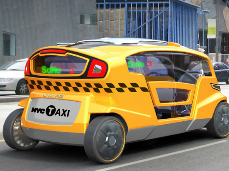 Unicab: concept taxi van de toekomst
