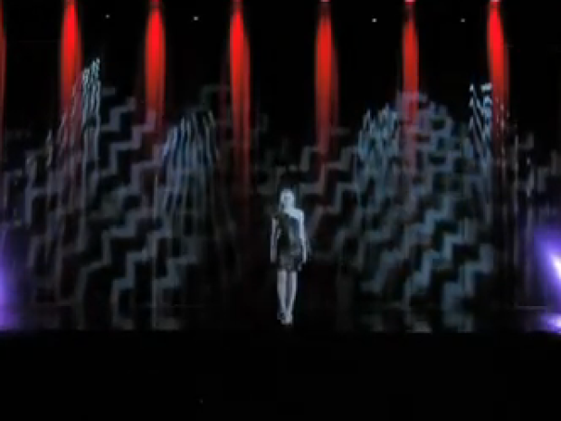 3d modeshow volledig met hologrammen