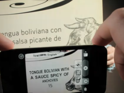 Word lens: realtime vertaling via je smartphone